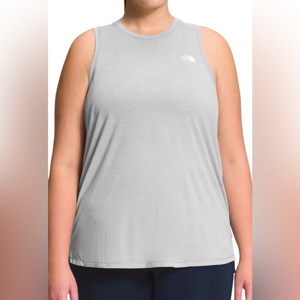 The North Face Wander Slitback Tank Light Grey Heather Womenβs XXLβ